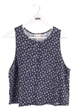 Top sans manche Sézane Marine en Coton, taille XXL - Seconde Main