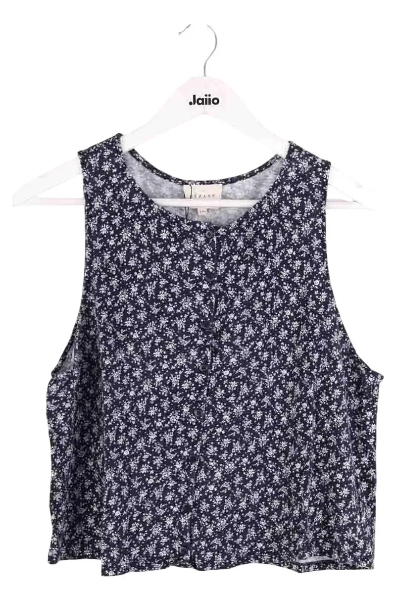 Top sans manche Sézane Marine en Coton, taille XXL - Seconde Main