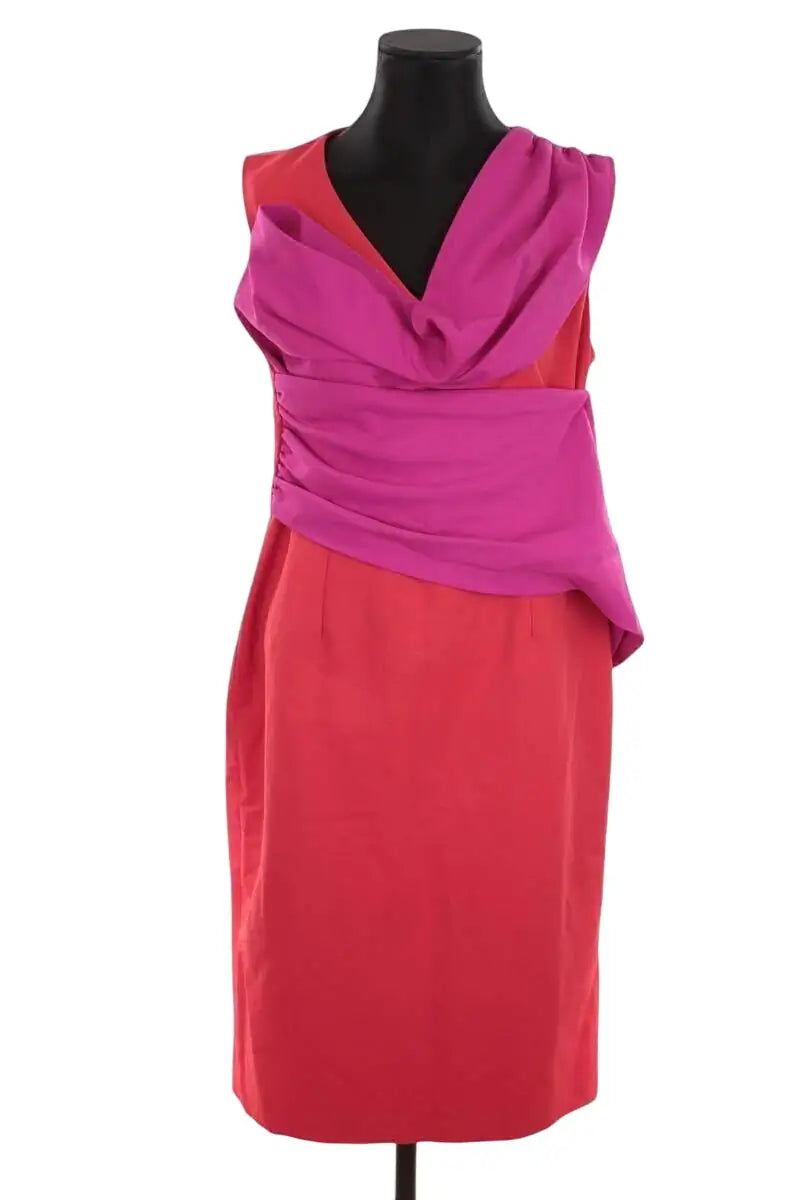 Robe LK Bennett Sabella Rouge en Soie, taille XL - Seconde Main