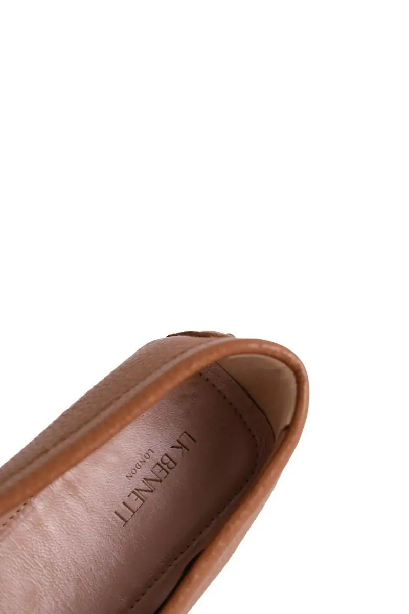 Mocassins LK Bennett Leslie Marron en Cuir