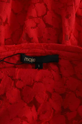 T-shirt Maje Rouge en Coton