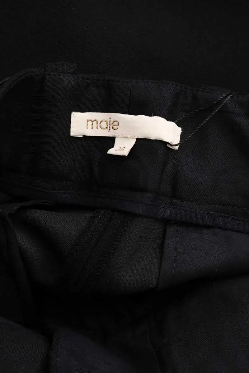 Mini short Maje Noir en Synthétique