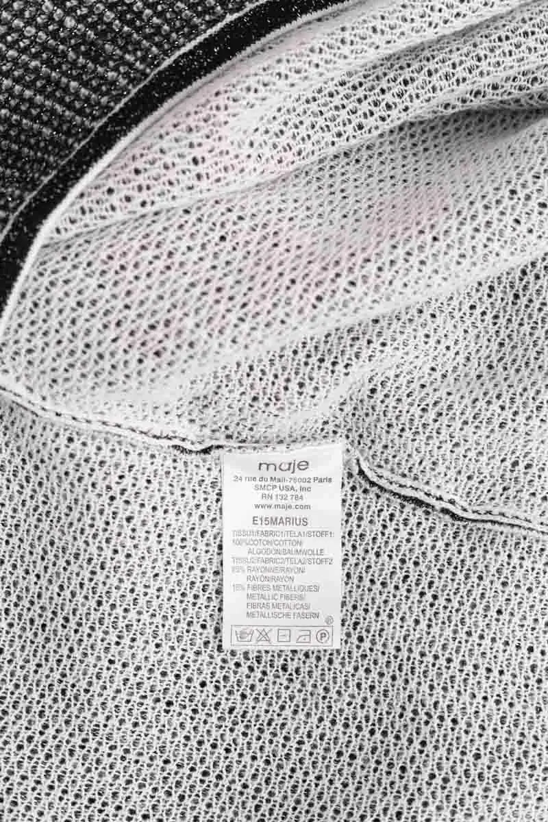 Pull Maje Anthracite en Coton