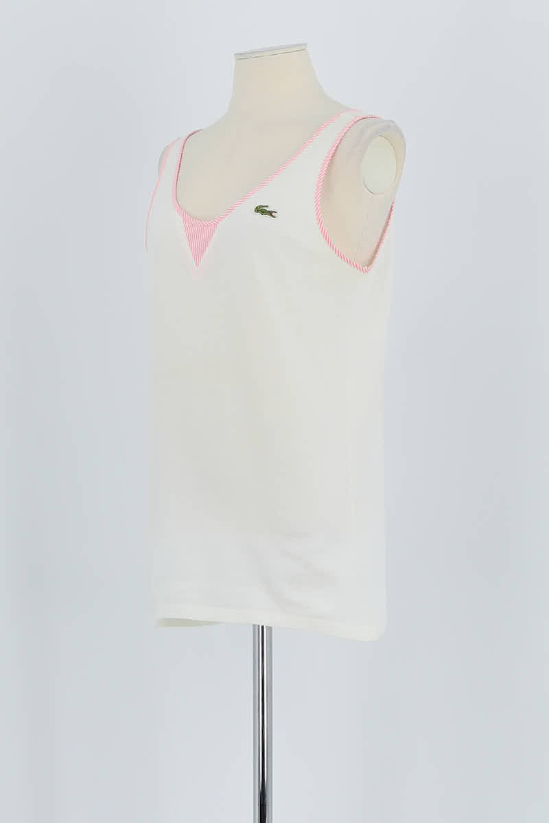 Top sans manche Lacoste  Blanc