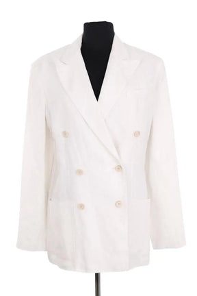 Veste Ralph Lauren Blanc en Lin, taille M - Seconde Main