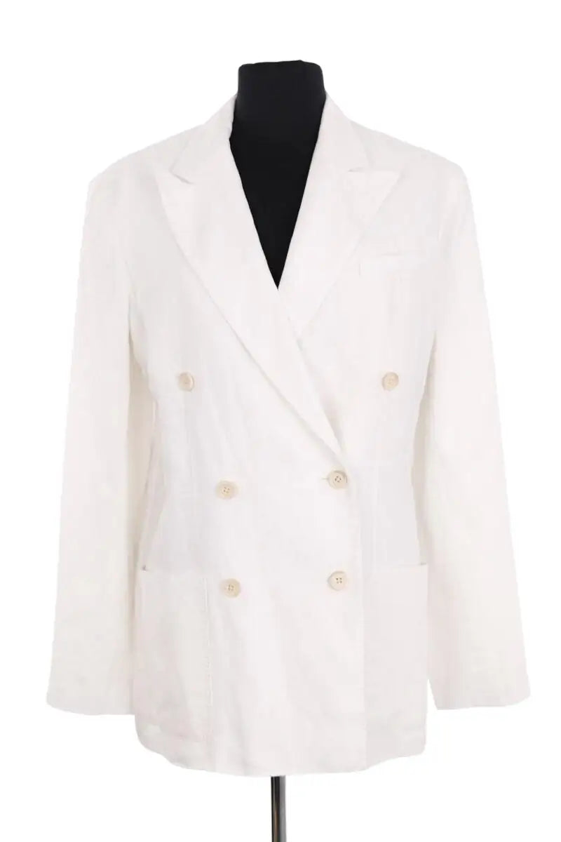 Veste Ralph Lauren Blanc en Lin, taille M - Seconde Main