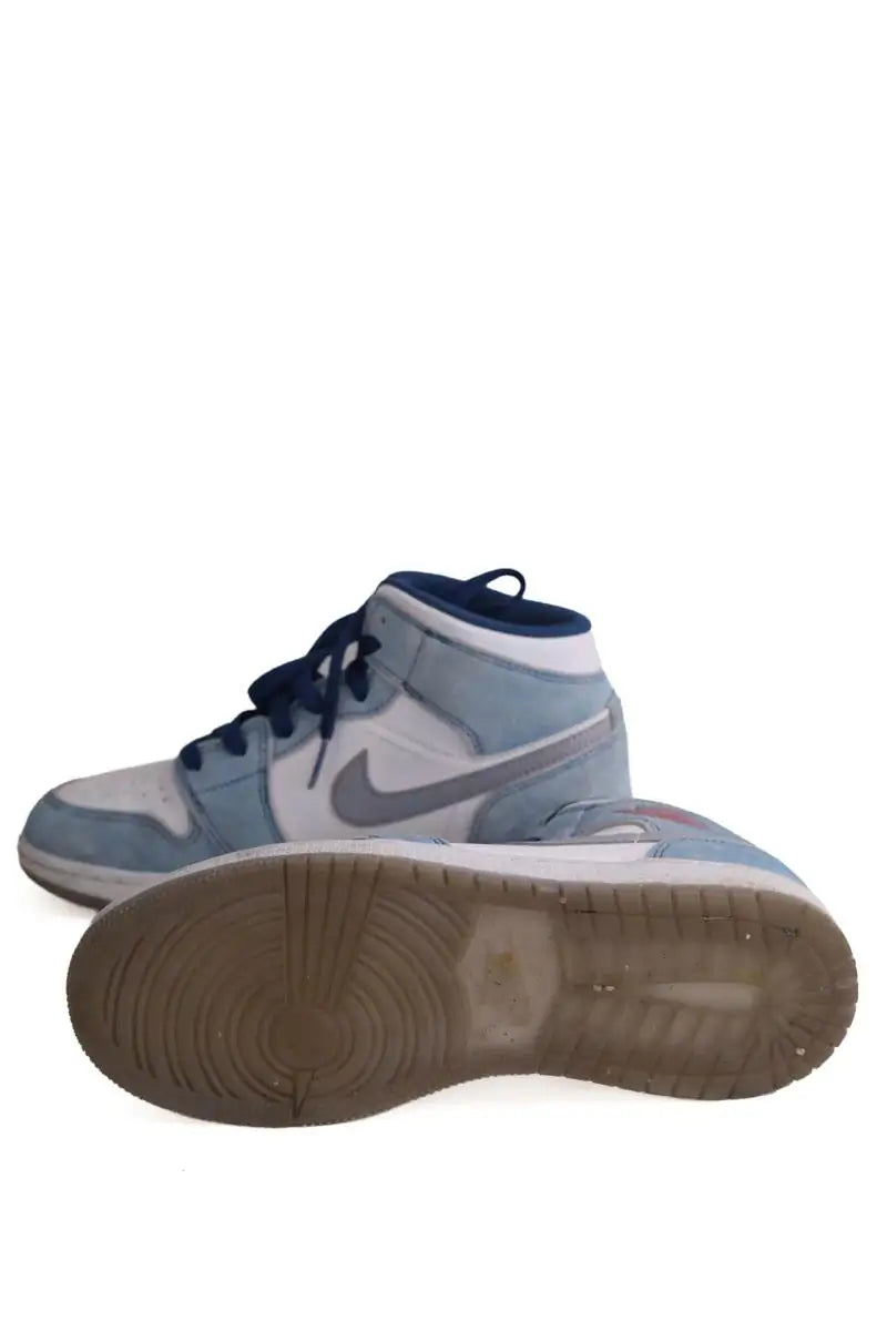 Baskets Nike Bleu en Cuir