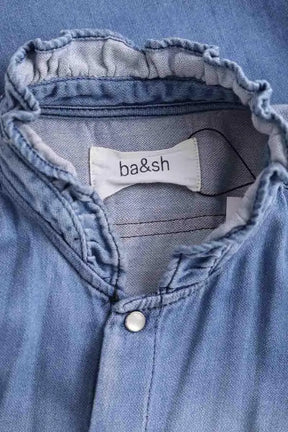 Chemise Ba&Sh Bleu en Coton