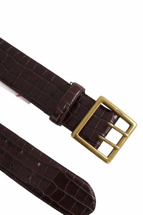 Ceinture Ralph Lauren Marron en Cuir