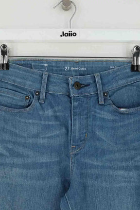 Jean droit Levi's Mid rise slim Bleu en Coton