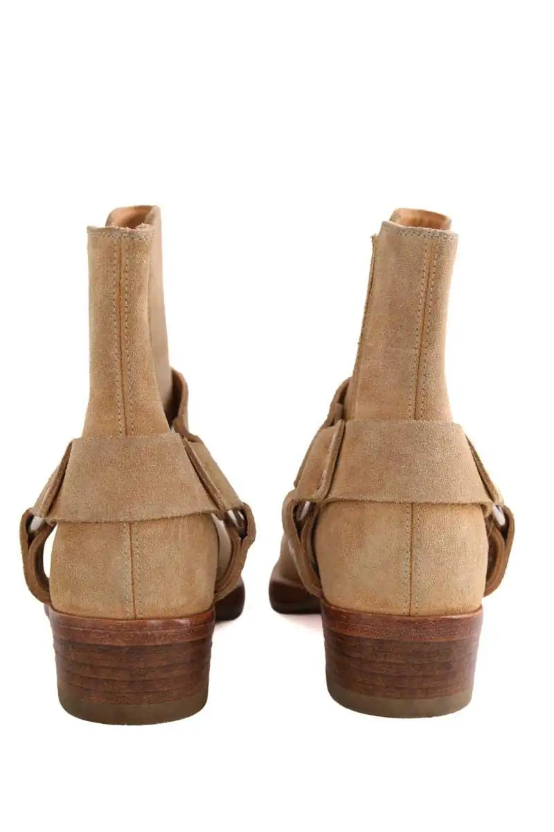 Boots RE/DONE Beige en Daim