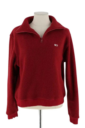 Sweatshirt Tommy Hilfiger Rouge en Synthétique, taille S - Seconde Main