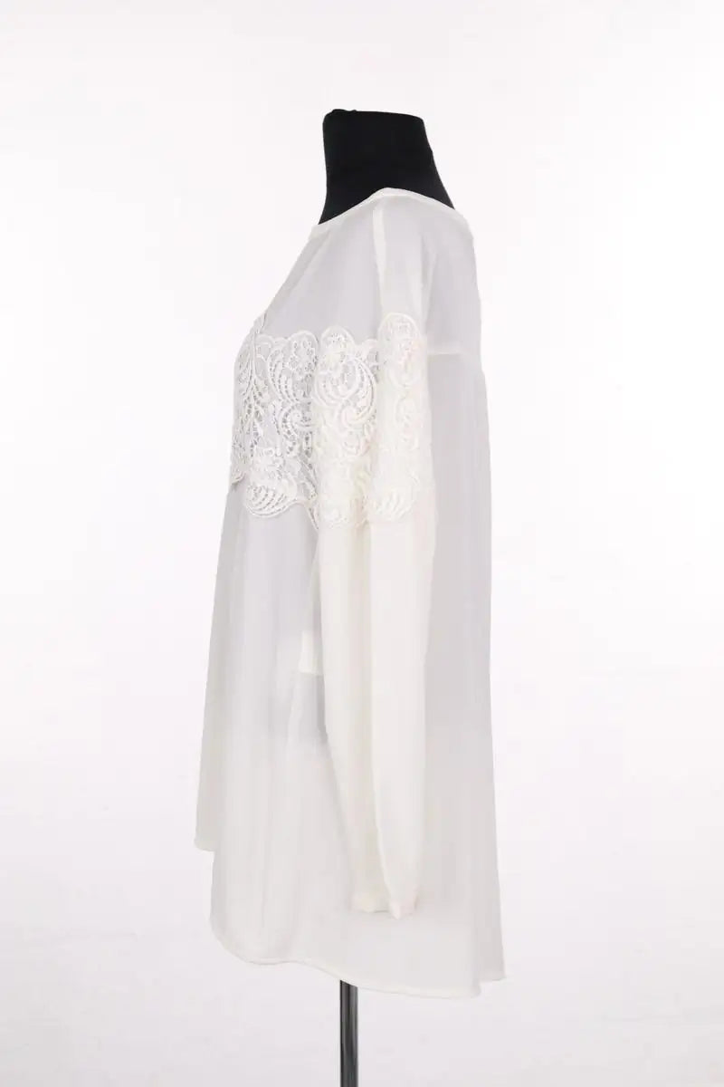 Blouse Marella Ecru en Synthétique