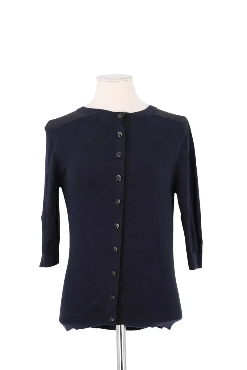 Cardigan The Kooples Marine en Coton, taille XS - Seconde Main