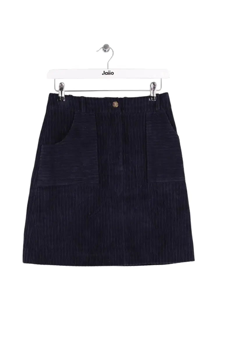 Mini jupe Ines de la Fressange Bleu en Coton, taille XS - Seconde Main