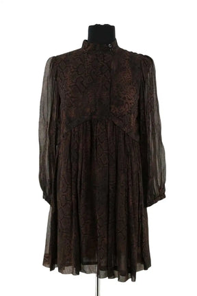 Robe Ba&Sh Marron en Synthétique, taille XS - Seconde Main