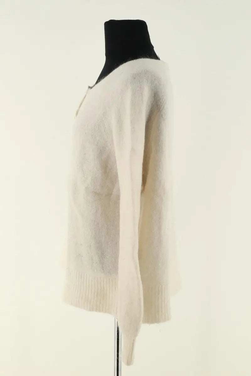 Pull Sézane Blanc en Laine