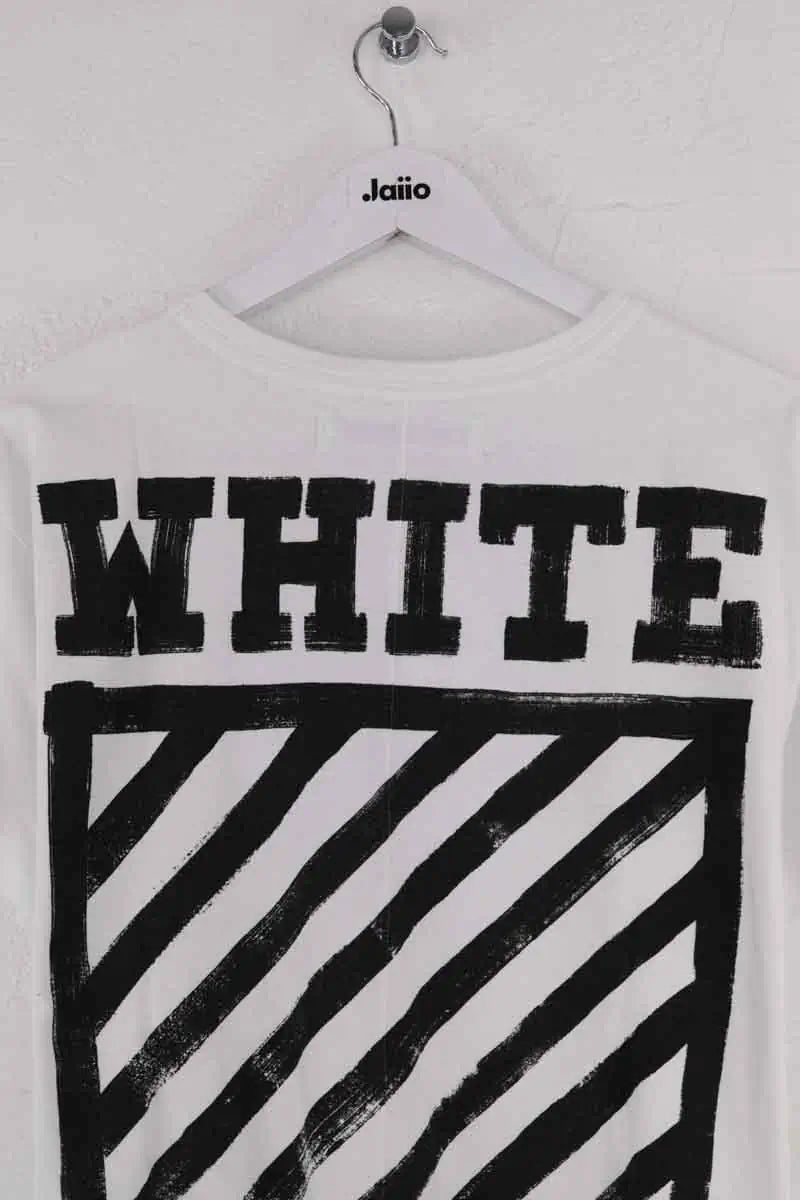 T-shirt Off White Blanc en Coton