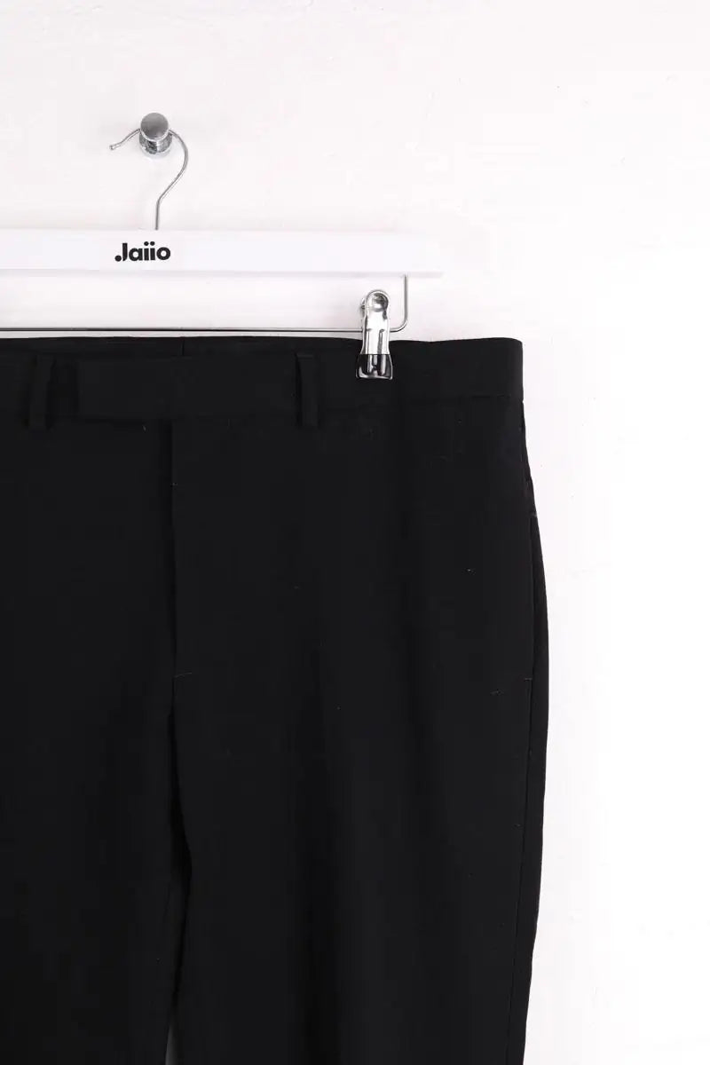 Pantalon droit Sandro Noir en Laine