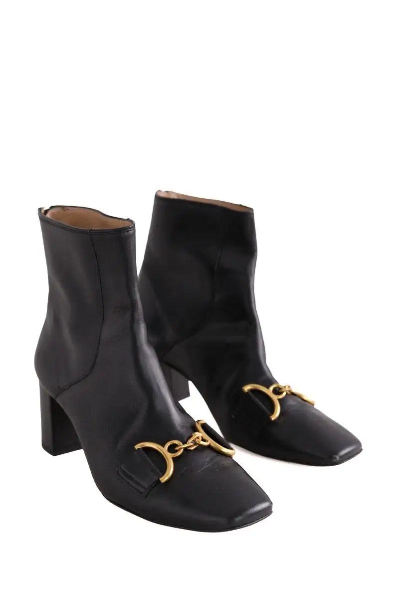 Boots à boucles LK Bennett Noir en Cuir