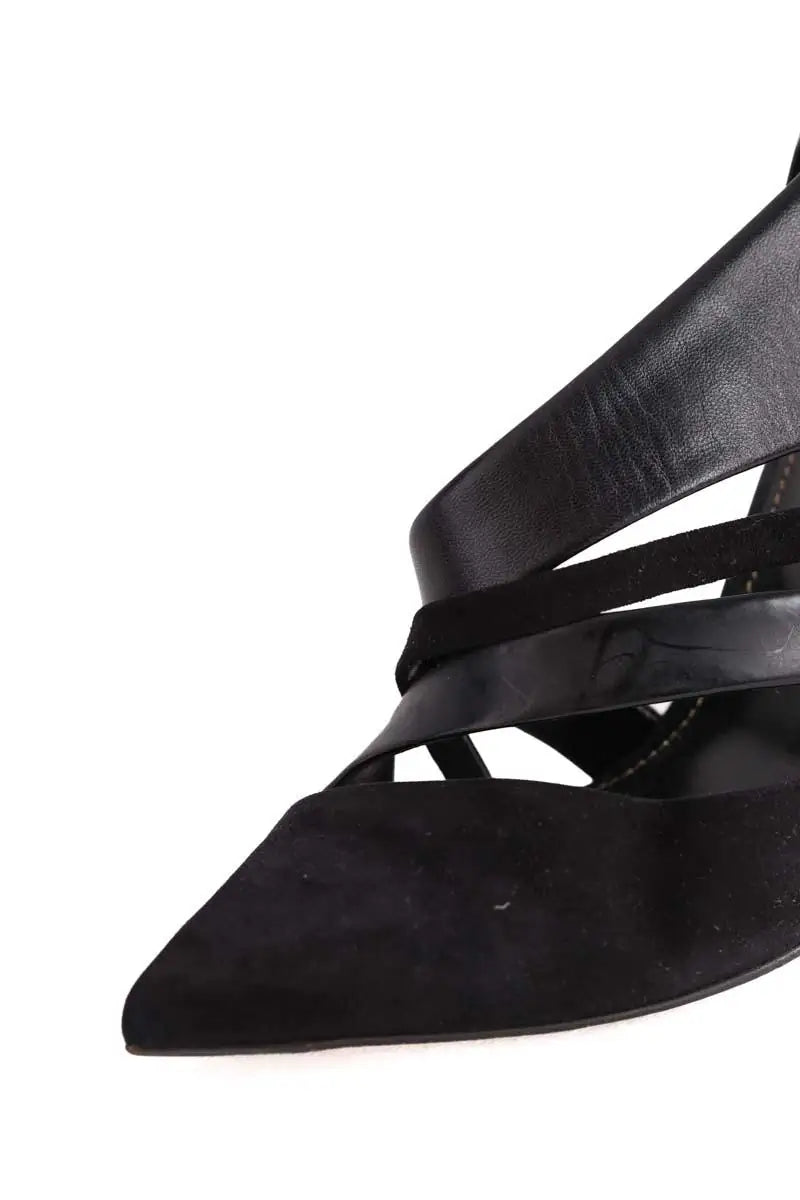 Talons Sergio Rossi Noir en Daim