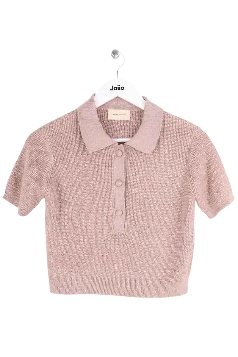 Top Alexandra Golovanoff Beige en Viscose, taille S - Seconde Main