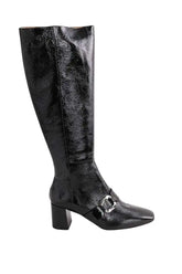 Bottes LK Bennett Gigi Noir en Cuir verni, taille 39 - Seconde Main