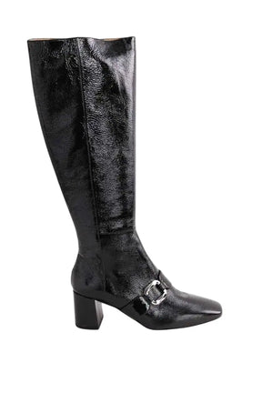 Bottes LK Bennett Gigi Noir en Cuir verni, taille 39 - Seconde Main