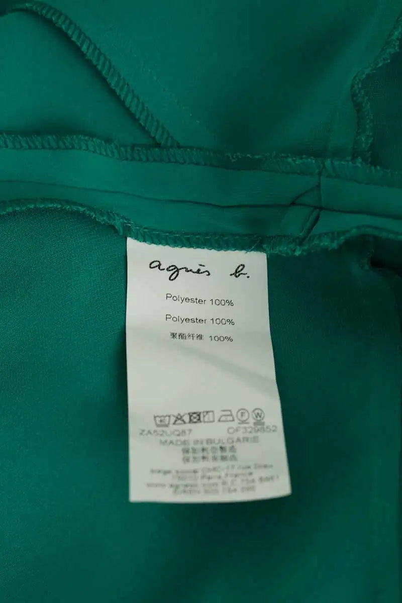 Robe Agnès B. Vert en Synthétique