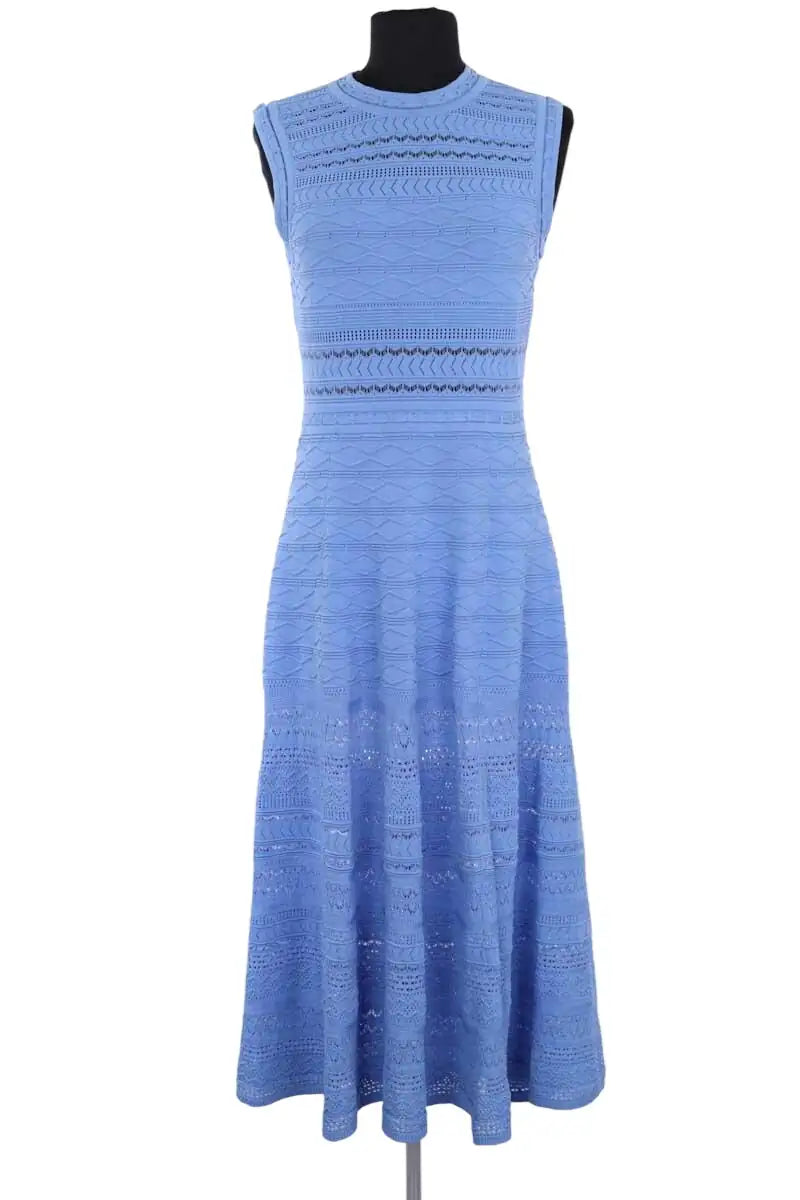Robe Maje Bleu en Viscose, taille S - Seconde Main