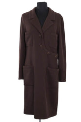 Robe Chanel Marron en Laine, taille XL - Seconde Main