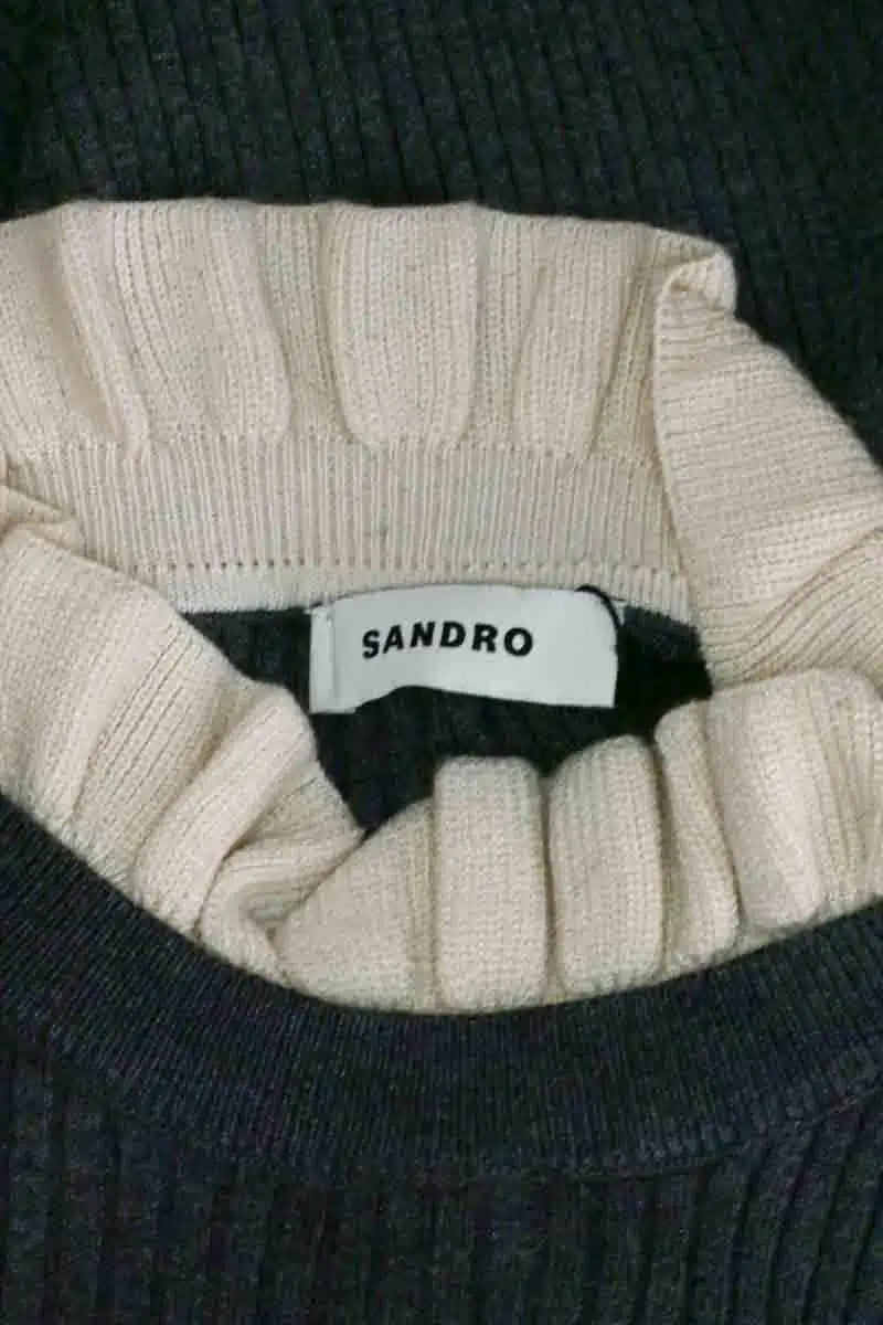 Robe Sandro Gris en Synthétique