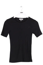 T-shirt Ganni Noir en Coton, taille XXS - Seconde Main