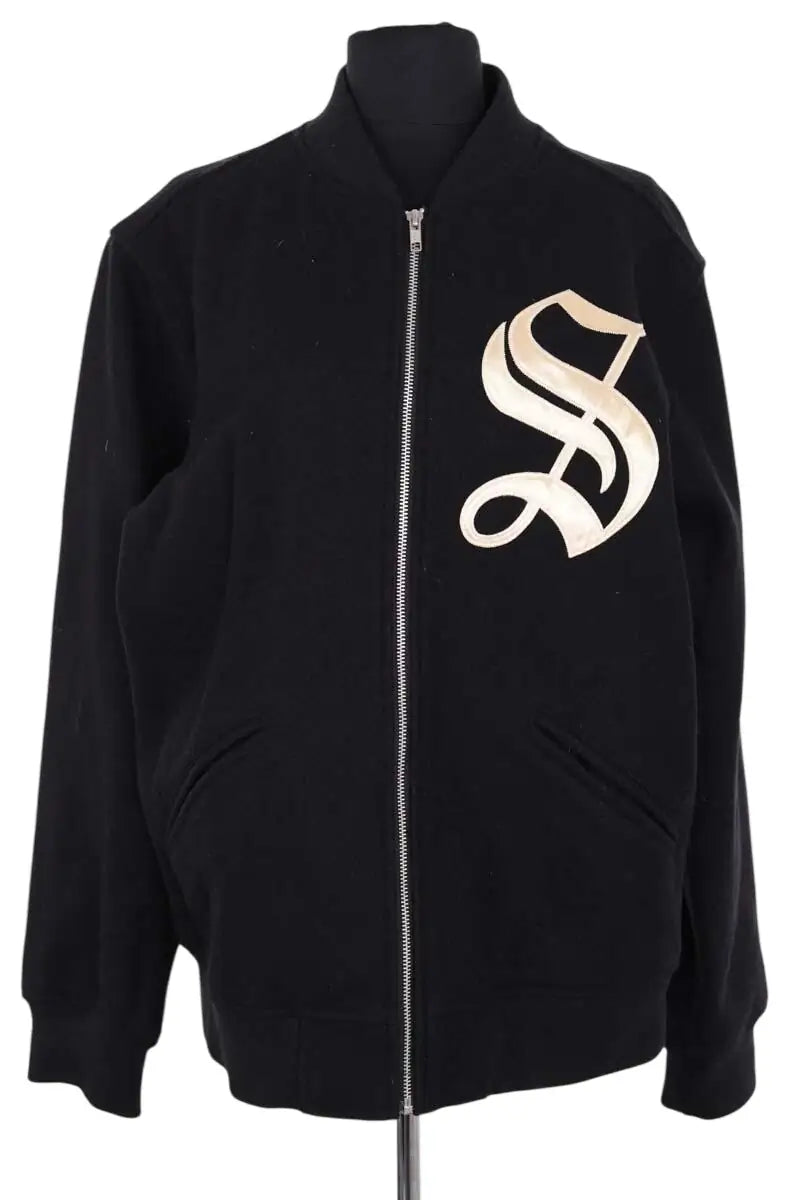 Blouson Supreme Noir en Laine, taille L - Seconde Main