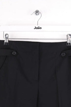 Pantalon droit Theory Noir en Laine