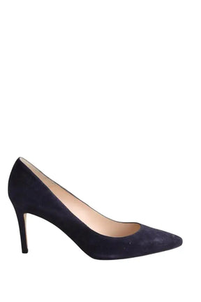 Talons LK Bennett Floret Marine en Daim, taille 42 - Seconde Main