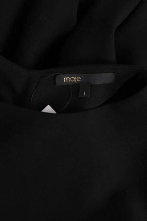 Robe Maje Noir en Synthétique