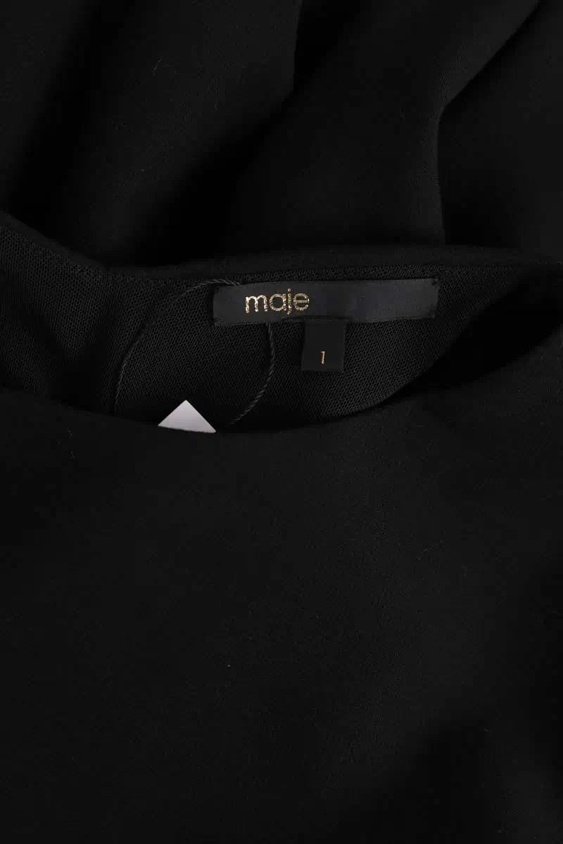 Robe Maje Noir en Synthétique
