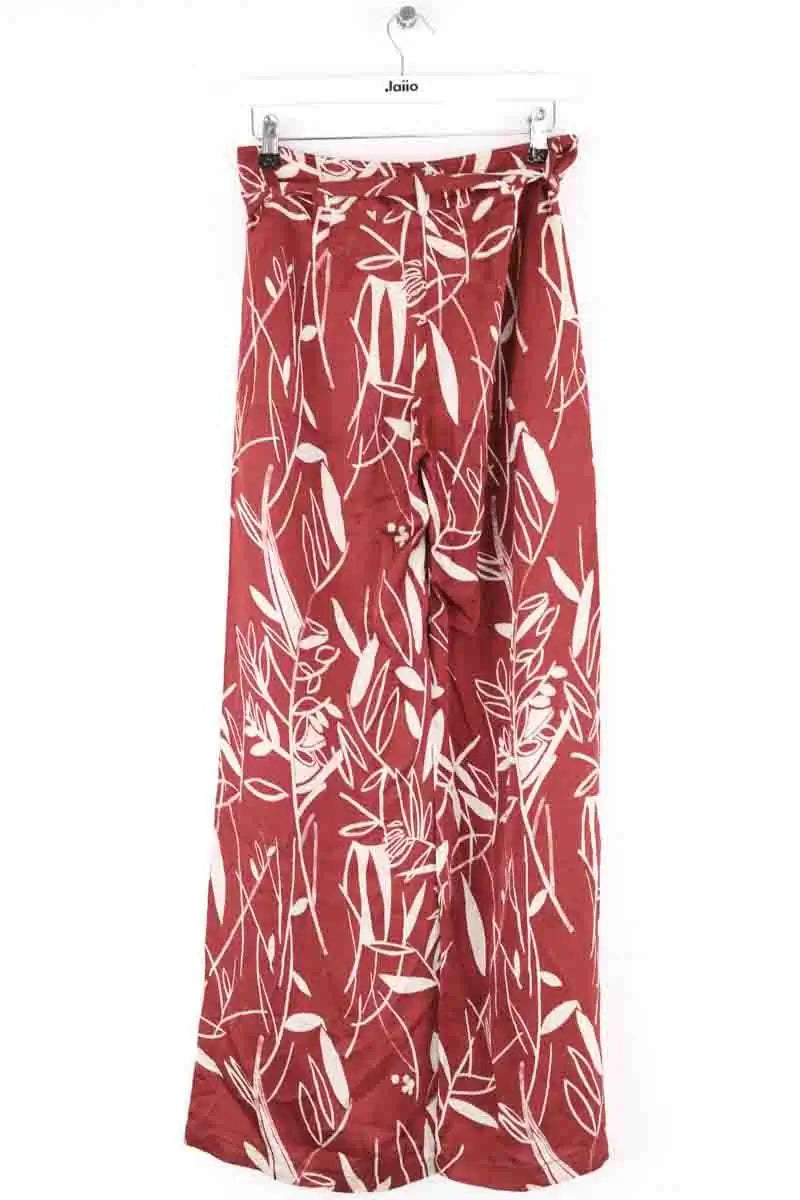 Pantalon large Diega Bordeaux en Viscose