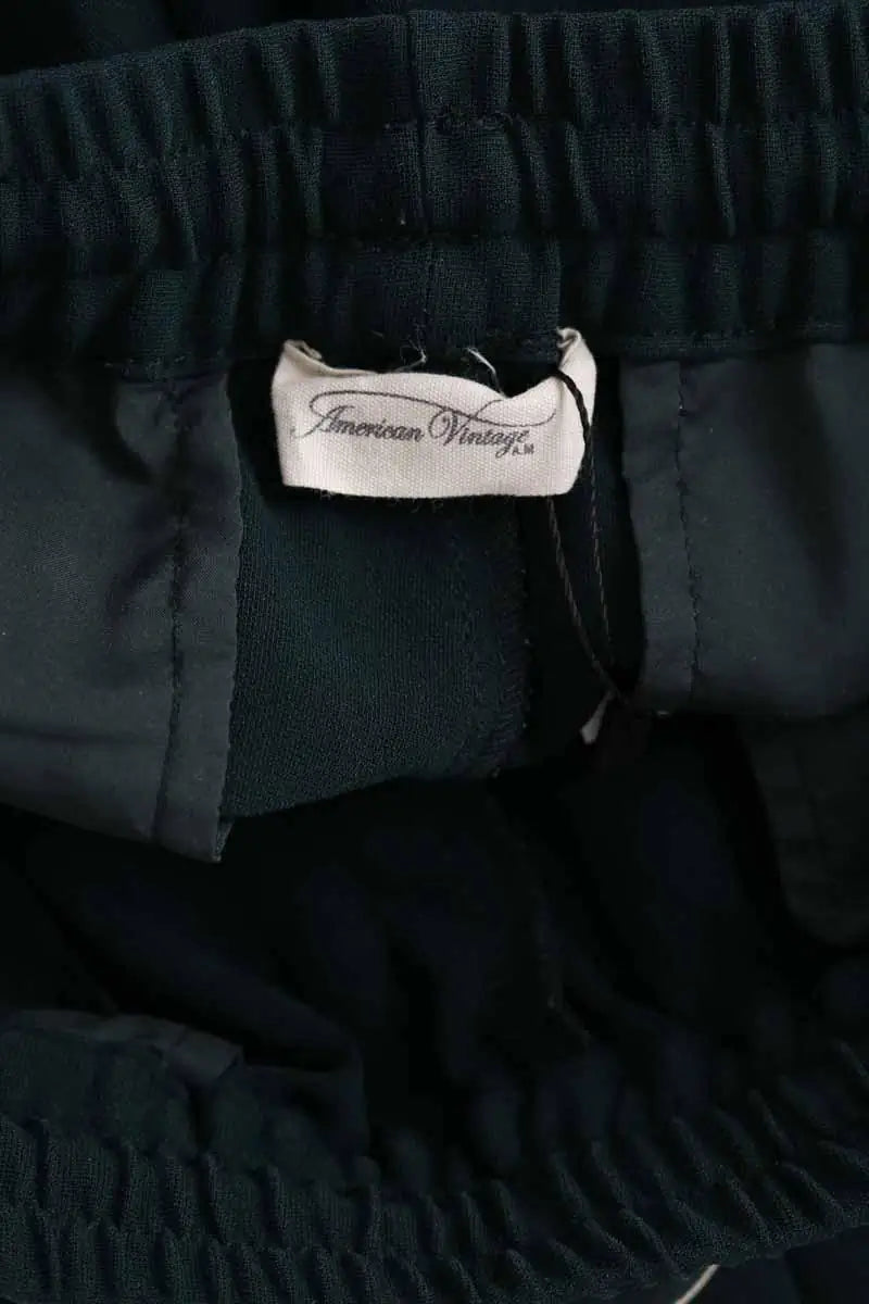 Pantalon droit American Vintage Vert en Synthétique
