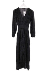 Robe Maje Ruffiniti Noir en Synthétique, taille S - Seconde Main