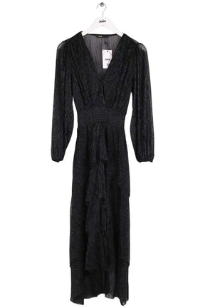 Robe Maje Ruffiniti Noir en Synthétique, taille S - Seconde Main