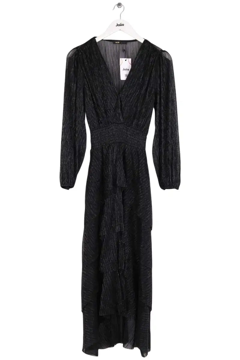 Robe Maje Ruffiniti Noir en Synthétique, taille S - Seconde Main
