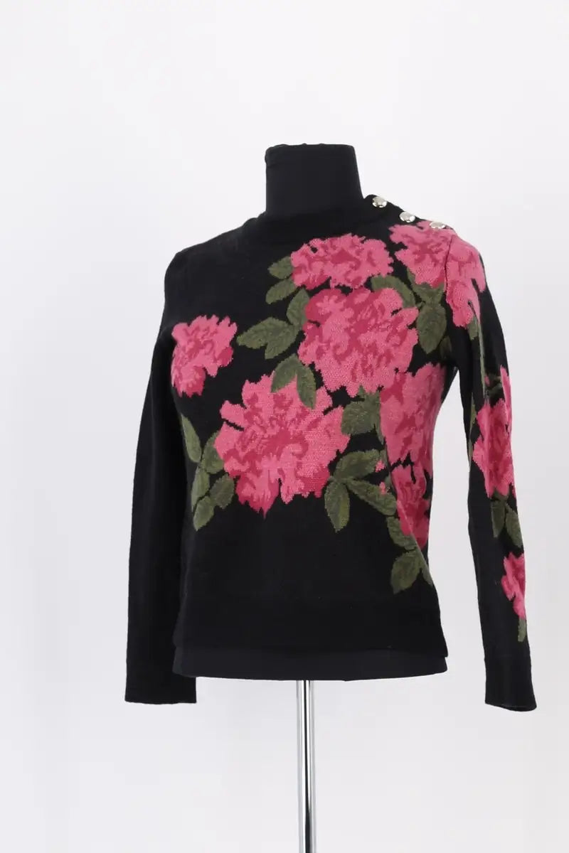 Pull Sézane Noir en Laine