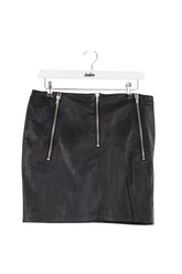 Jupe The Kooples Noir en Cuir, taille L - Seconde Main