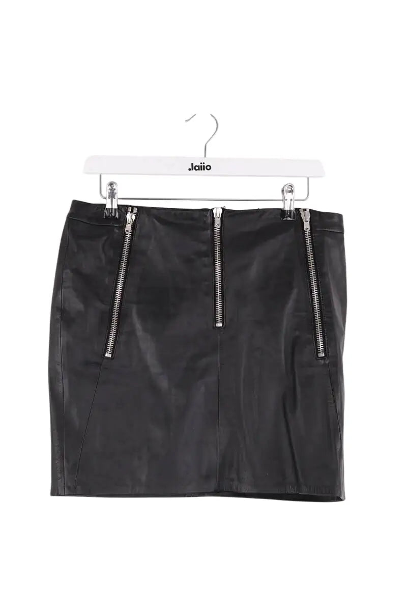 Jupe The Kooples Noir en Cuir, taille L - Seconde Main
