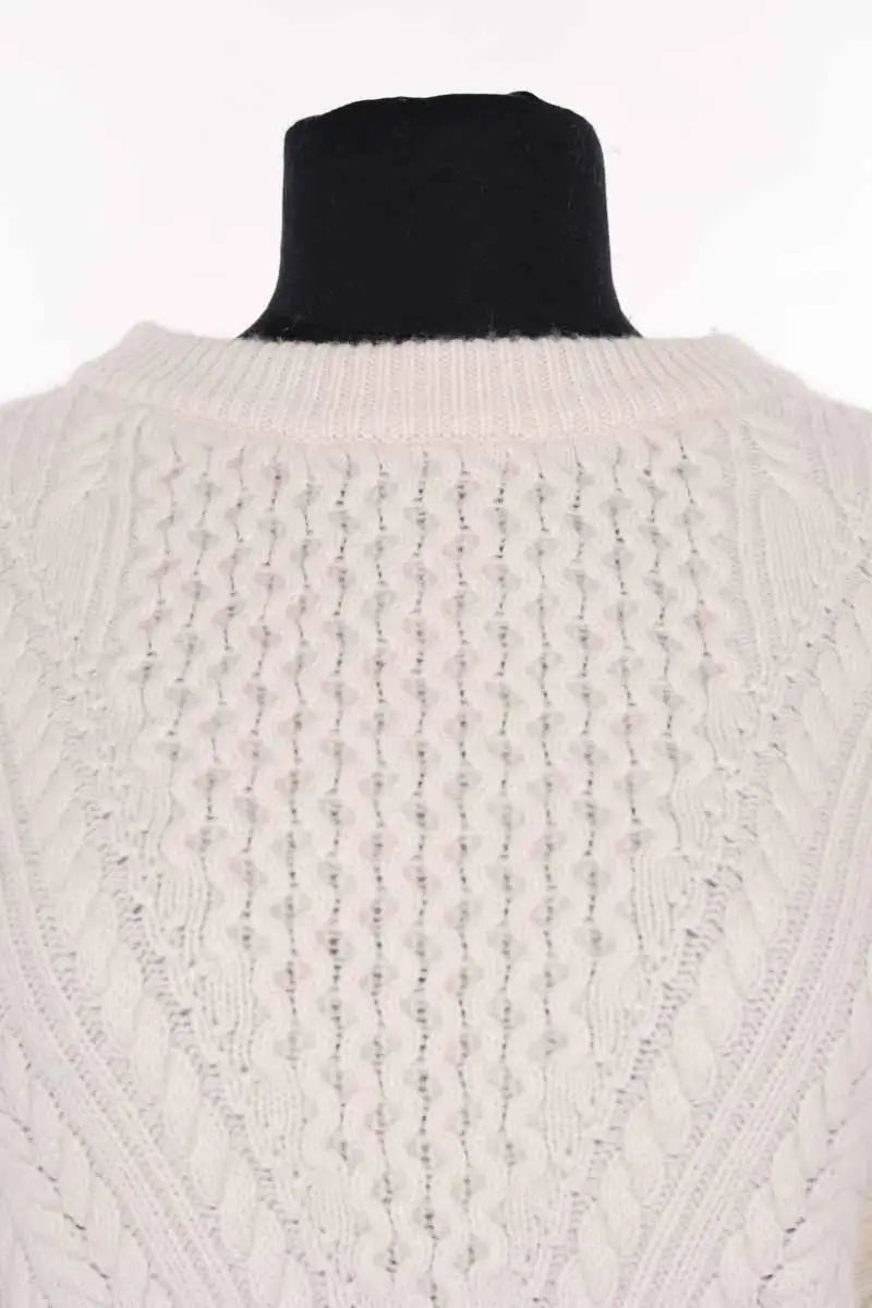 Pull Tara Jarmon Blanc en Laine