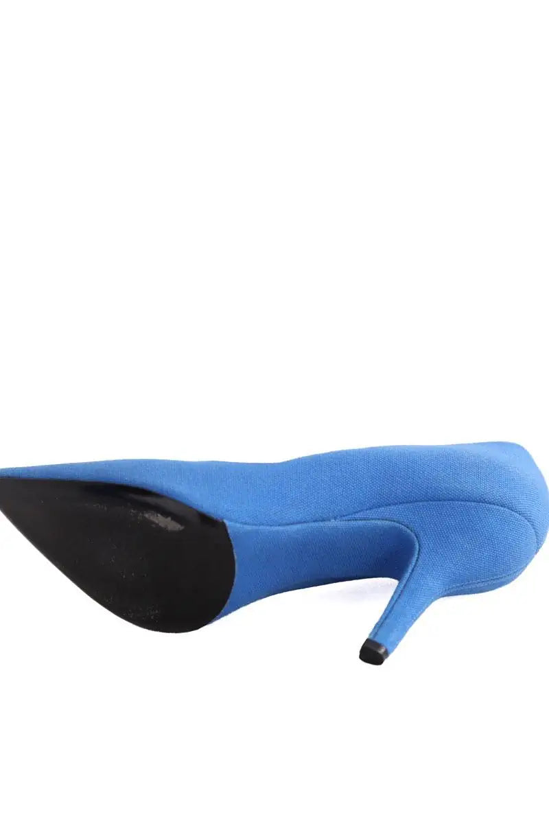 Talons Louis Vuitton Bleu en Tissu