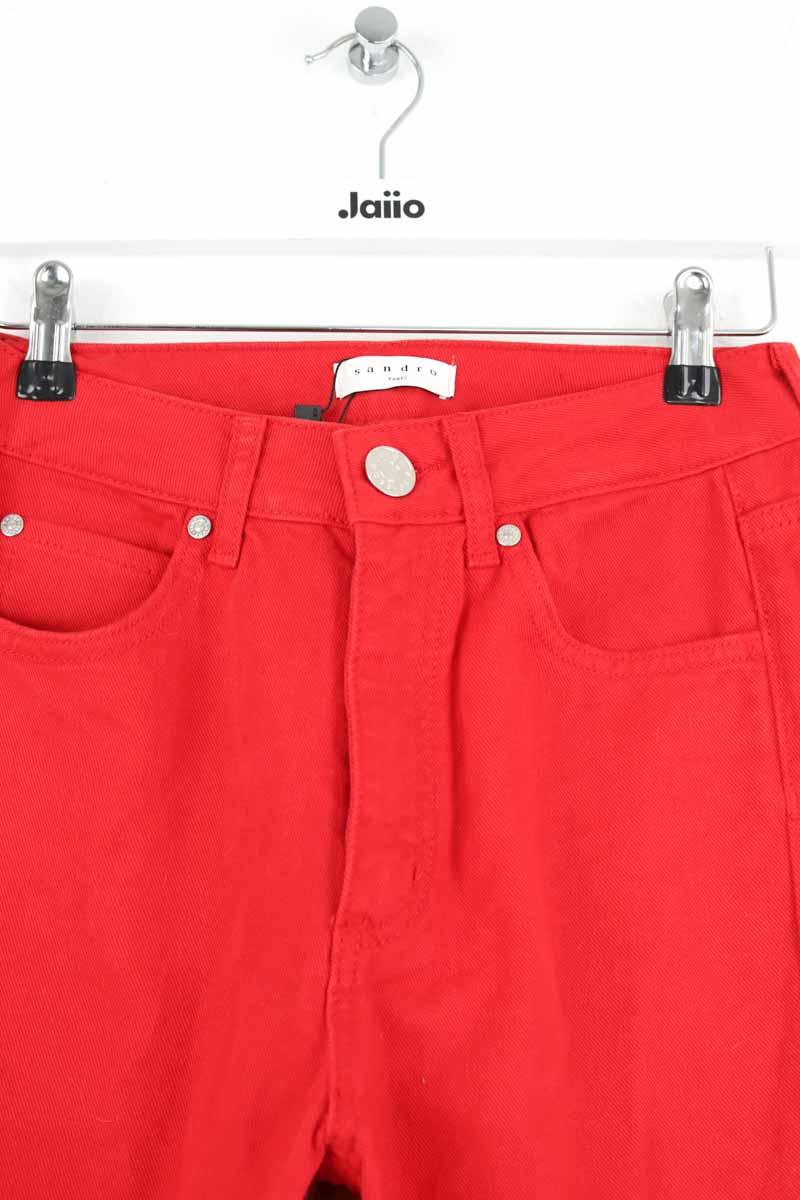 Jean droit Sandro  Rouge