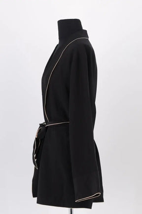 Gilet Eres Noir en Soie